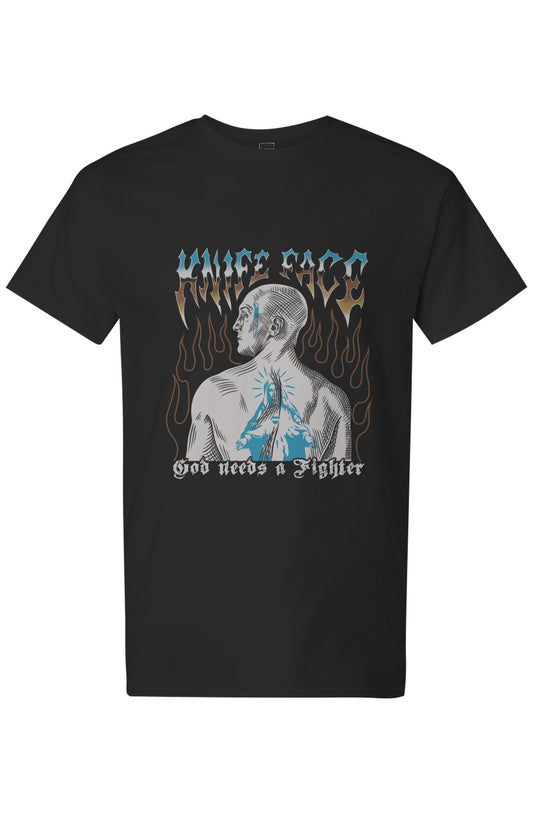 Knife Face “God Needs a Fighter” Tee